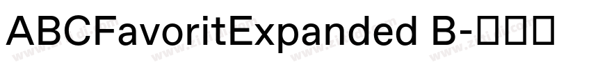 ABCFavoritExpanded B字体转换